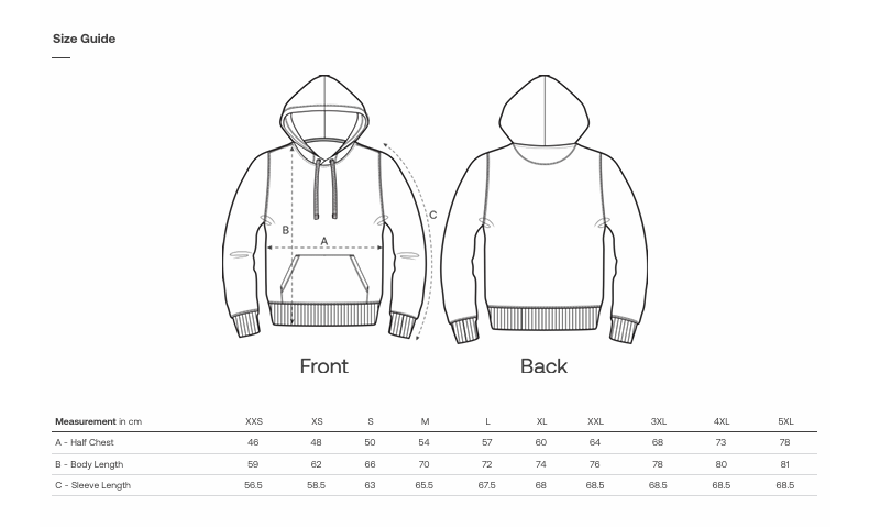 Kapuzenpullover unisex, schwarz